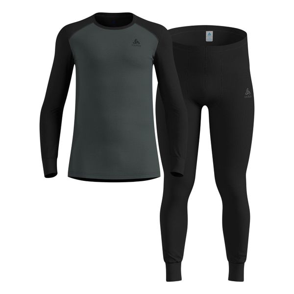 Bielizna termoaktywna - zestaw Odlo Set ACTIVE WARM Special Set. Brązowa bielizna termoaktywna męska Odlo, bez wzorów, bez ramiączek, narciarskie. W wyprzedaży za 335.99 zł.