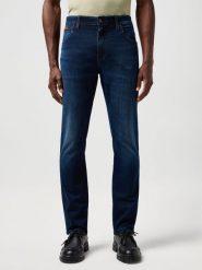 WRANGLER MĘSKIE SPODNIE JEANSOWE WRANGLER TEXAS SLIM SAPPHIRE STONE 112364460. Niebieskie jeansy męskie Wrangler, bez wzorów, z jeansu. Za 219.99 zł.