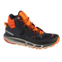 Buty trekkingowe męskie Salomon Predict Hike Mid Gtx. Niebieskie buty trekkingowe męskie Salomon, bez wzorów, z materiału, za kostkę, bez zapięcia, trekkingowe. Za 738.00 zł.