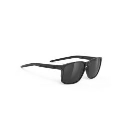 Okulary Rudy Project OVERLAP BLACK GLOSS - Smoke Black. Brązowe okulary przeciwsłoneczne męskie Rudy Project, bez wzorów, sportowe. W wyprzedaży za 400.00 zł.