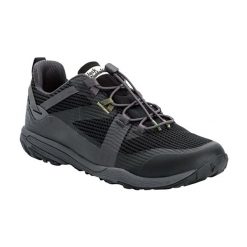 Buty turystyczne męskie Jack Wolfskin Spirit Low. Czarne buty trekkingowe męskie Jack Wolfskin, bez wzorów, bez zapięcia, trekkingowe. Za 379.99 zł.