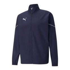 Męska Kurtka Boczna TeamRISE. Niebieskie kurtki męskie Puma, m, bez wzorów, sportowe, bez ramiączek, bez kaptura. Za 237.99 zł.