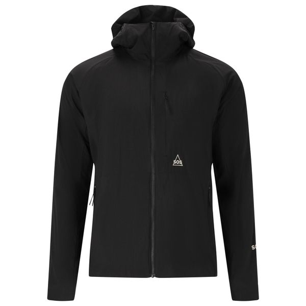 Kurtka wodoodporna SOS Ben Nevis. Czarne kurtki męskie SOS, bez wzorów, sportowe, bez ramiączek, bez kaptura. W wyprzedaży za 420.50 zł.