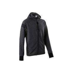 Bluza na zamek z kapturem Gym & Pilates 560 męska. Szare bluzy z kapturem męskie marki ADIDAS, z bawełny. Za 259.99 zł.