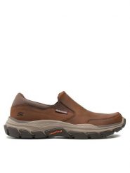 Skechers Półbuty Calum 204480/CDB Brązowy. Brązowe codzienne półbuty męskie Skechers, bez wzorów, z nubiku, bez obcasa, bez zapięcia. Za 279.99 zł.