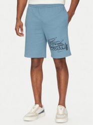 Lacoste Szorty sportowe GH0286 Niebieski Regular Fit. Niebieskie szorty sportowe męskie Lacoste, bez wzorów, z bawełny, sportowe. Za 259.99 zł.