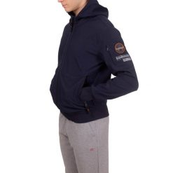 Kurtka męska Napapijri A-Melville. Niebieskie kurtki męskie Napapijri, m, bez wzorów, bez ramiączek, bez kaptura. Za 689.99 zł.