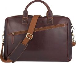 Beltimore Torba męska skórzana na ramię laptopa duża koniakowa biznesowa Beltimore N01. Torby na laptopa męskie Beltimore, bez wzorów, duże. Za 379.99 zł.