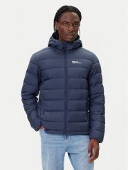 Jack Wolfskin Kurtka puchowa Ather Down 1207671 Granatowy Regular Fit. Niebieskie kurtki outdoor męskie Jack Wolfskin, m, bez wzorów, z puchu, bez kaptura, outdoorowe. Za 759.99 zł.