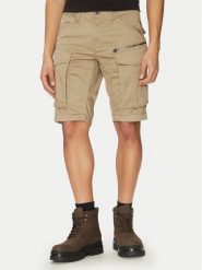 G-Star Raw Szorty materiałowe Rovic Zip D26214-5126 6059 Khaki Relaxed Fit. Brązowe szorty męskie G-Star Raw, bez wzorów, z bawełny, retro. Za 339.99 zł.