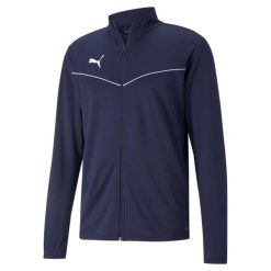 Bluza męska Puma teamRISE Training Poly Jacket granatowa. Białe bluzy nierozpinane męskie Puma, l, bez wzorów, sportowe, bez ramiączek, bez kaptura. Za 127.54 zł.