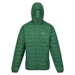 Męska Kurtka Pikowana Z Kapturem + Worek Hillpack. Zielone kurtki męskie Regatta, m, bez wzorów, sportowe, bez ramiączek, z kapturem. Za 114.99 zł.
