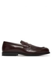 Calvin Klein Półbuty Ess Rubber Penny Loafer Pol Lth HM0HM02025 Brązowy. Brązowe eleganckie półbuty męskie Calvin Klein, ze skóry, wizytowe, bez obcasa, bez zapięcia. Za 569.99 zł.