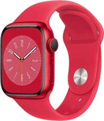 Smartwatch Apple Watch 8 GPS + Cellular 41mm Red Alu Sport Czerwony (MNJ23WB/A). Czerwone zegarki smartwatch Apple. Za 1,505.05 zł.