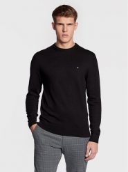 Tommy Hilfiger Sweter Pima MW0MW28046 Czarny Regular Fit. Czarne kardigany męskie Tommy Hilfiger, m, bez wzorów, z bawełny, bez ramiączek. Za 439.99 zł.