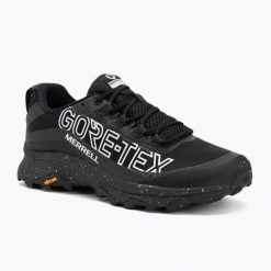 Buty turystyczne męskie Merrell Moab Speed GTX SE. Czarne buty trekkingowe męskie Merrell, bez wzorów, bez zapięcia, trekkingowe. Za 659.99 zł.