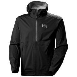 Kurtka wodoodporna Helly Hansen Momentum 3L Stretch. Czarne kurtki męskie Helly Hansen, l, bez wzorów, bez ramiączek, bez kaptura. Za 1,022.00 zł.