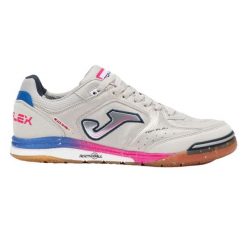 Męskie Skórzane Halowe Buty Piłkarskie Top Flex Rebound 25. Białe buty trekkingowe męskie Joma, bez wzorów, sportowe, bez obcasa, bez zapięcia. Za 523.99 zł.