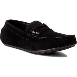 Mokasyny CALVIN KLEIN - Ivan F0504 Black. Czarne mokasyny męskie Calvin Klein, ze skóry, bez zapięcia. W wyprzedaży za 429.00 zł.