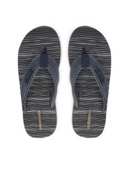 Skechers Japonki 205719/NVY Granatowy. Niebieskie klapki i japonki męskie Skechers, bez wzorów, z materiału. Za 179.99 zł.