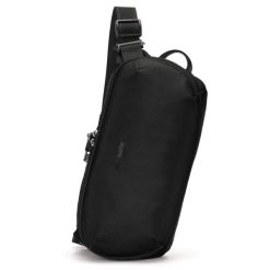 Saszetka miejska antykradzieżowa Pacsafe Metrosafe X Urban Sling. Czarne saszetki męskie Pacsafe, bez wzorów. Za 417.99 zł.
