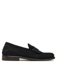 Tommy Hilfiger Mokasyny Classic Hilfiger Suede Loafer FM0FM05363 Granatowy. Niebieskie mokasyny męskie Tommy Hilfiger, ze skóry, bez zapięcia. Za 449.99 zł.