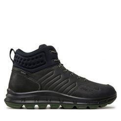 Trekkingi Grisport. Czarne buty trekkingowe męskie Grisport, bez wzorów, sportowe, bez obcasa, bez zapięcia. Za 359.99 zł.