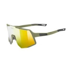 Okulary przeciwsłoneczne Uvex Sequenze CV. Zielone okulary przeciwsłoneczne męskie Uvex, bez wzorów, sportowe. Za 568.00 zł.