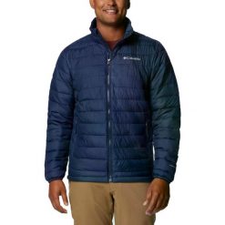 Kurtka COLUMBIA POWDER LITE II JACKET Niebieski. Niebieskie kurtki męskie Columbia, m, bez wzorów, z syntetyku, casualowe, bez ramiączek, bez kaptura. W wyprzedaży za 443.55 zł.