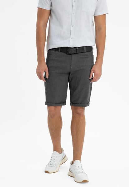 Krótkie spodenki męskie P-YOKO. Szare szorty męskie Volcano, bez wzorów, z bawełny, casualowe. Za 149.99 zł.