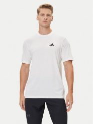 Adidas Koszulka techniczna Train Essentials Stretch Training IJ7020 Biały Regular Fit. Białe t-shirty sportowe męskie ADIDAS, l, bez wzorów, z syntetyku, sportowe, bez ramiączek. Za 109.99 zł.