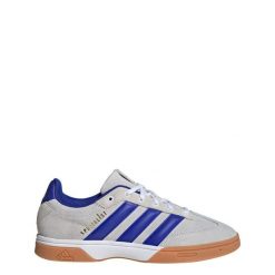 Buty Spezialist Indoor. Białe buty do biegania męskie ADIDAS, bez wzorów, bez zapięcia, do biegania. Za 399.00 zł.