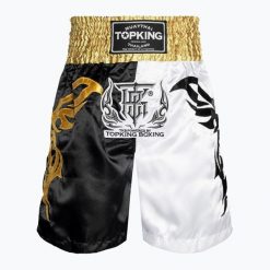 Spodenki treningowe Top King Kickboxing. Czarne szorty sportowe męskie TOP KING, bez wzorów, sportowe. Za 279.99 zł.