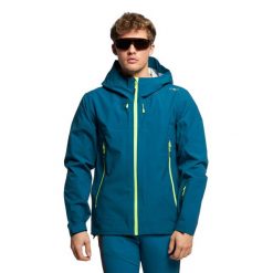 Kurtka skiturowa męska CMP 31Z2187. Zielone kurtki narciarskie i snowboardowe męskie CMP, na zimę, m, bez wzorów, bez kaptura, narciarskie. Za 529.99 zł.