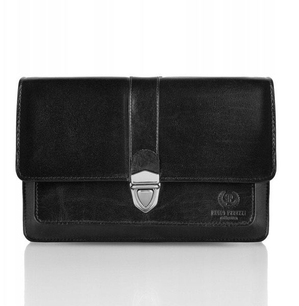 Saszetka męska do ręki skórzana Paolo Peruzzi T-21-BL. Saszetki męskie Paolo Peruzzi, bez wzorów. Za 229.92 zł.