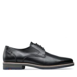 Półbuty Lloyd. Czarne eleganckie półbuty męskie Lloyd, wizytowe, bez obcasa, bez zapięcia. Za 429.99 zł.