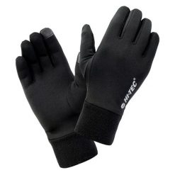 Rękawiczki do biegania męskie Hi-Tec Janni - czarne, Rozmiar L/XL. Czarne buty treningowe męskie Hi-tec, na jesień, bez wzorów, z elastanu, bez zapięcia, do biegania. Za 44.99 zł.