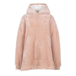 Trespass Cosiness – obszerna bluza z kapturem At300 Misty Rose. Brązowe bluzy z polaru męskie Trespass, bez wzorów, z polaru, sportowe, bez ramiączek, z kapturem. Za 305.99 zł.