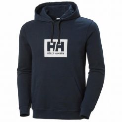 Bluza z kapturem Helly Hansen box. Niebieskie bluzy z kapturem męskie Helly Hansen, m, bez wzorów, z kapturem. W wyprzedaży za 268.40 zł.