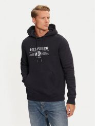 Tommy Hilfiger Bluza MW0MW35527 Granatowy Regular Fit. Niebieskie bluzy nierozpinane męskie Tommy Hilfiger, m, bez wzorów, z bawełny, bez ramiączek, bez kaptura. Za 559.99 zł.