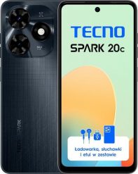 Smartfon Tecno Spark 20C 8/128GB Czarny (BG7n_128+8_GB). Czarne smartfony Tecno. Za 598.00 zł.