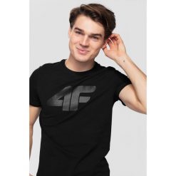 T-shirt męski TSM303 - głęboka czerń. T-shirty męskie marki 4f. Za 49.99 zł.