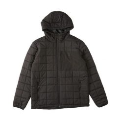 Kurtka męska Billabong Journey Puffer pikowana z kapturem. Czarne kurtki męskie Billabong, m, bez wzorów, bez ramiączek, z kapturem. W wyprzedaży za 254.00 zł.