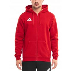 Bluza Męska adidas Entrada 26 z Kapturem Rozsuwana Sportowa Bawełniana XL. Czerwone bluzy rozpinane męskie ADIDAS, m, bez wzorów, z bawełny, z kapturem. Za 147.00 zł.