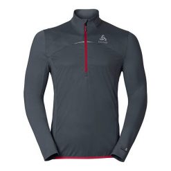 Odlo Bluza męska Midlayer logic Zeroweight szara r. XL (347772). Bluzy bez kaptura męskie marki bonprix. Za 271.16 zł.