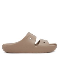 Klapki Crocs. Brązowe klapki i japonki męskie Crocs, bez wzorów. Za 129.99 zł.