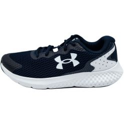 Buty do biegania męskie Under Armour Charged Rogue 3. Niebieskie buty do biegania męskie Under Armour, bez wzorów, z materiału, bez zapięcia, do biegania. Za 249.99 zł.