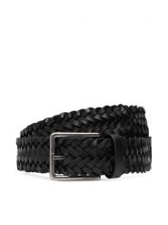 Calvin Klein Pasek Męski Warmth Buckle 35Mm LV04D7053G Czarny. Czarne paski męskie Calvin Klein, bez wzorów, ze skóry. Za 289.99 zł.