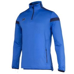 Bluza piłkarska dla dorosłych Zina Mid Delta PRO 2.0 Senior treningowa. Niebieskie bluzy nierozpinane męskie Zina, m, bez wzorów, bez ramiączek, bez kaptura. Za 163.20 zł.