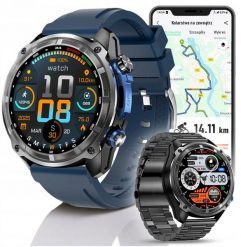 Smartwatch Męski - Zegarek Menu PL GPS Amoled Dyktafon Wodoodpony - 860mAh. Zegarki męskie JG Smart. Za 399.99 zł.